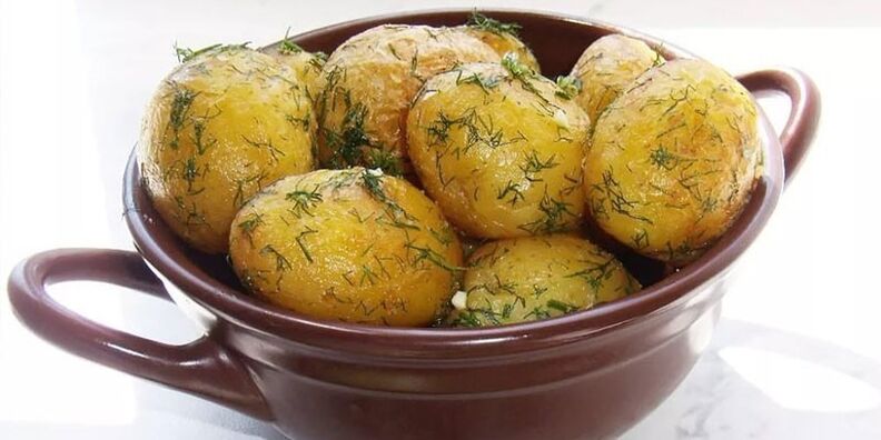 печени картофи с билки за отслабване